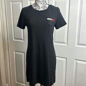 Tommy Hilfiger Black Shift Dress M Simple Basic
